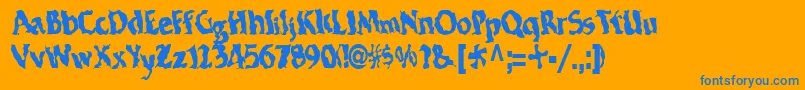 Подробнее о шрифте Electricwave7RegularTtcon Шрифт Electricwave7RegularTtcon – синие шрифты на оранжевом фоне