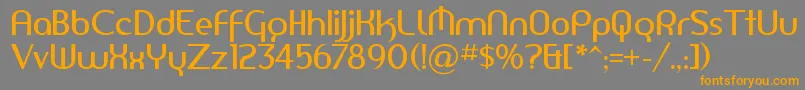 Amersn-fontti – oranssit fontit harmaalla taustalla