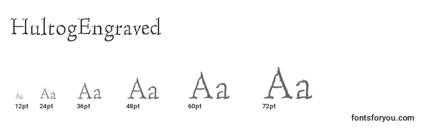 HultogEngraved Font Sizes