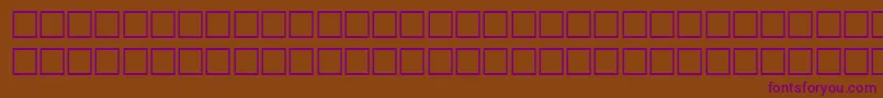 Czcionka SilmanuscriptipaRegular – fioletowe czcionki na brązowym tle