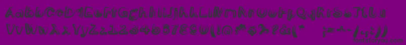 fuente SmokeScreenoblItalic – Fuentes Negras Sobre Fondo Morado