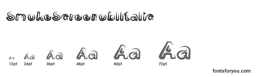SmokeScreenoblItalic Font Sizes