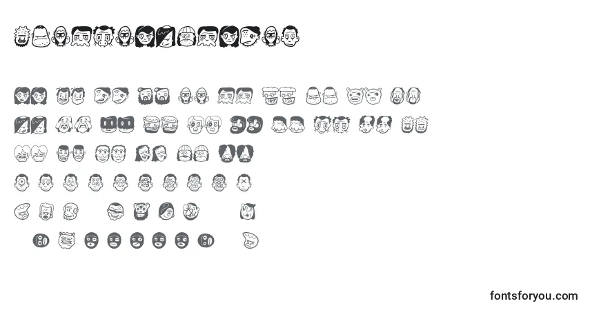 Thefreakyface2 Font – alphabet, numbers, special characters