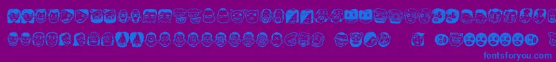 Más sobre la fuente Thefreakyface2 fuente Thefreakyface2 – Fuentes Azules Sobre Fondo Morado