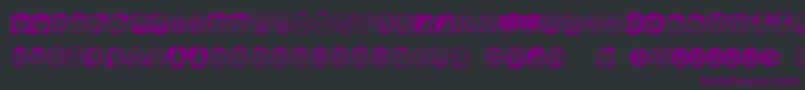 Thefreakyface2 Font – Purple Fonts on Black Background