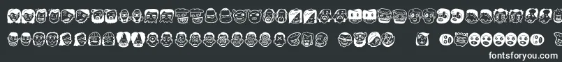 Thefreakyface2 Font – White Fonts on Black Background