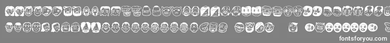 Thefreakyface2 Font – White Fonts on Gray Background