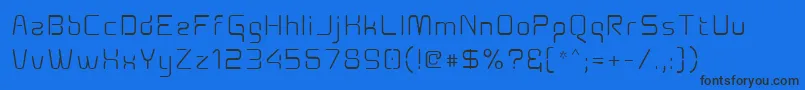 Aunchantedxspace Font – Black Fonts on Blue Background