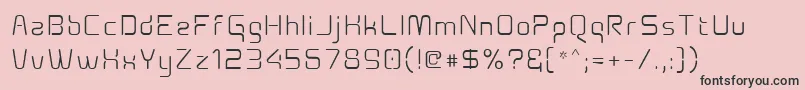 Aunchantedxspace Font – Black Fonts on Pink Background