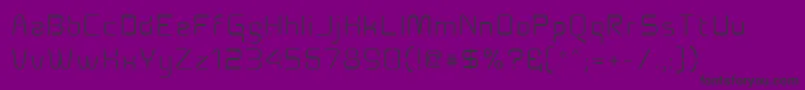 Aunchantedxspace-fontti – mustat fontit violetilla taustalla