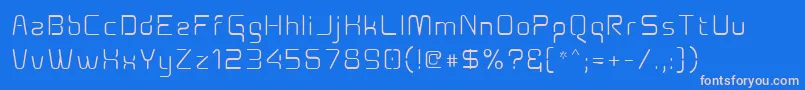 Aunchantedxspace Font – Pink Fonts on Blue Background