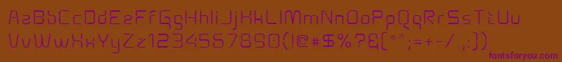 Aunchantedxspace Font – Purple Fonts on Brown Background