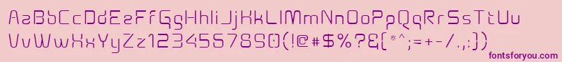 Aunchantedxspace Font – Purple Fonts on Pink Background