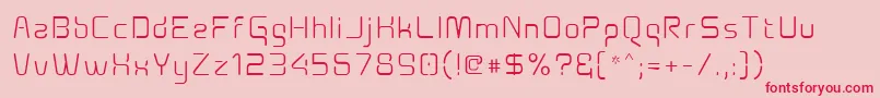 Aunchantedxspace Font – Red Fonts on Pink Background