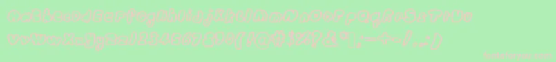 Wubdub Font – Pink Fonts on Green Background