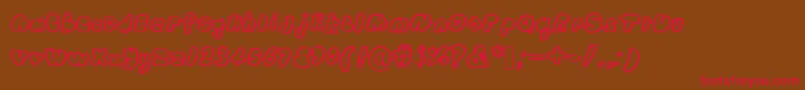 Wubdub Font – Red Fonts on Brown Background