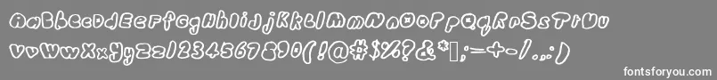 Wubdub Font – White Fonts on Gray Background