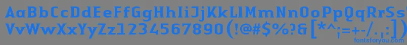 Saiba mais sobre a fonte LinotypeAuthenticSmallSerifMedium Fonte LinotypeAuthenticSmallSerifMedium – fontes azuis em um fundo cinza
