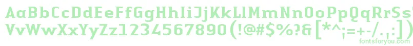 LinotypeAuthenticSmallSerifMedium Font – Green Fonts on White Background