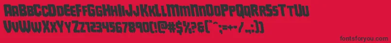 Deathbloodleft Font – Black Fonts on Red Background