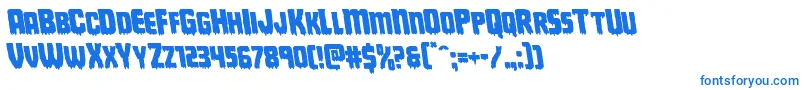 Deathbloodleft Font – Blue Fonts on White Background