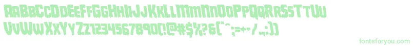 Deathbloodleft Font – Green Fonts on White Background