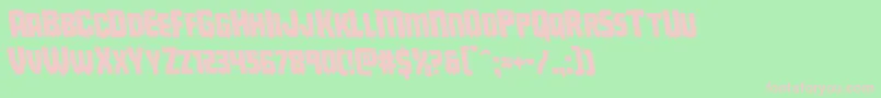 Deathbloodleft Font – Pink Fonts on Green Background
