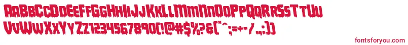 Deathbloodleft Font – Red Fonts on White Background