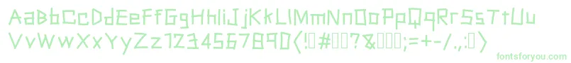 PackingTape-fontti – vihreät fontit valkoisella taustalla