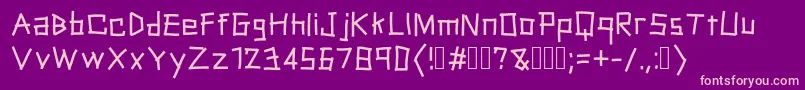 PackingTape Font – Pink Fonts on Purple Background