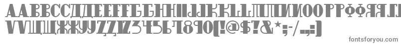 Raskalnikovnf Font – Gray Fonts on White Background