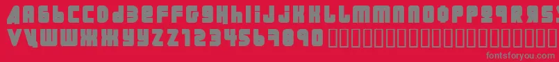 フォントUral – 赤い背景に灰色の文字