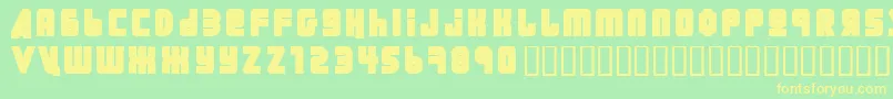 Ural Font – Yellow Fonts on Green Background