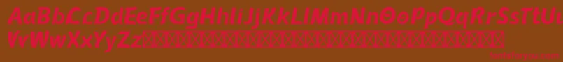 Queenamor Font – Red Fonts on Brown Background