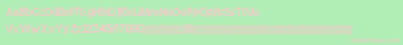 Police Wildscratch – polices roses sur fond vert