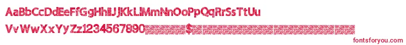 Wildscratch Font – Red Fonts on White Background