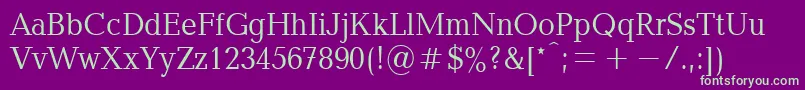 Xbaltica90n Font – Green Fonts on Purple Background
