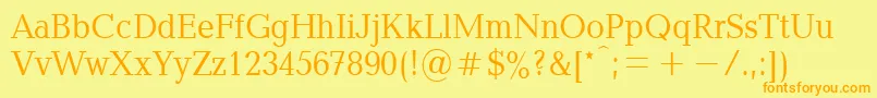Xbaltica90n Font – Orange Fonts on Yellow Background