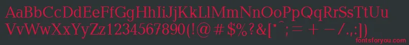 Xbaltica90n Font – Red Fonts on Black Background