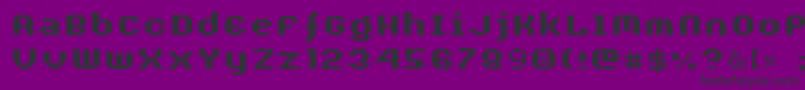 Adbxtrab Font – Black Fonts on Purple Background