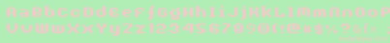 Adbxtrab Font – Pink Fonts on Green Background