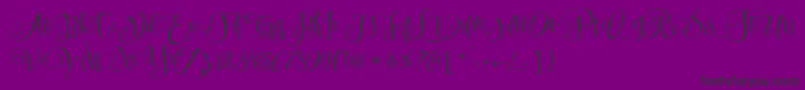 SweetlineFree-fontti – mustat fontit violetilla taustalla