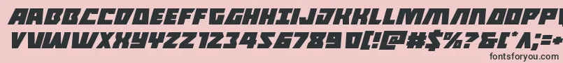 Halfshellheroexpandital Font – Black Fonts on Pink Background