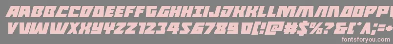 Halfshellheroexpandital Font – Pink Fonts on Gray Background