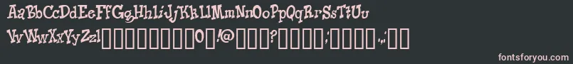 Knico Font – Pink Fonts on Black Background