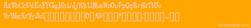 Шрифт Knico – розовые шрифты на оранжевом фоне