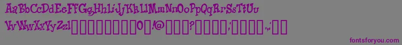 Knico Font – Purple Fonts on Gray Background