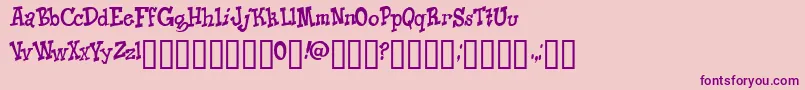 Knico Font – Purple Fonts on Pink Background