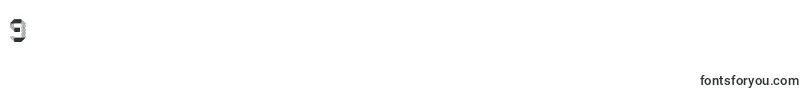 フォントDottyFold – フォント数字9