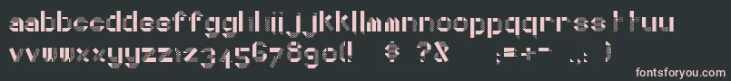 DottyFold Font – Pink Fonts on Black Background